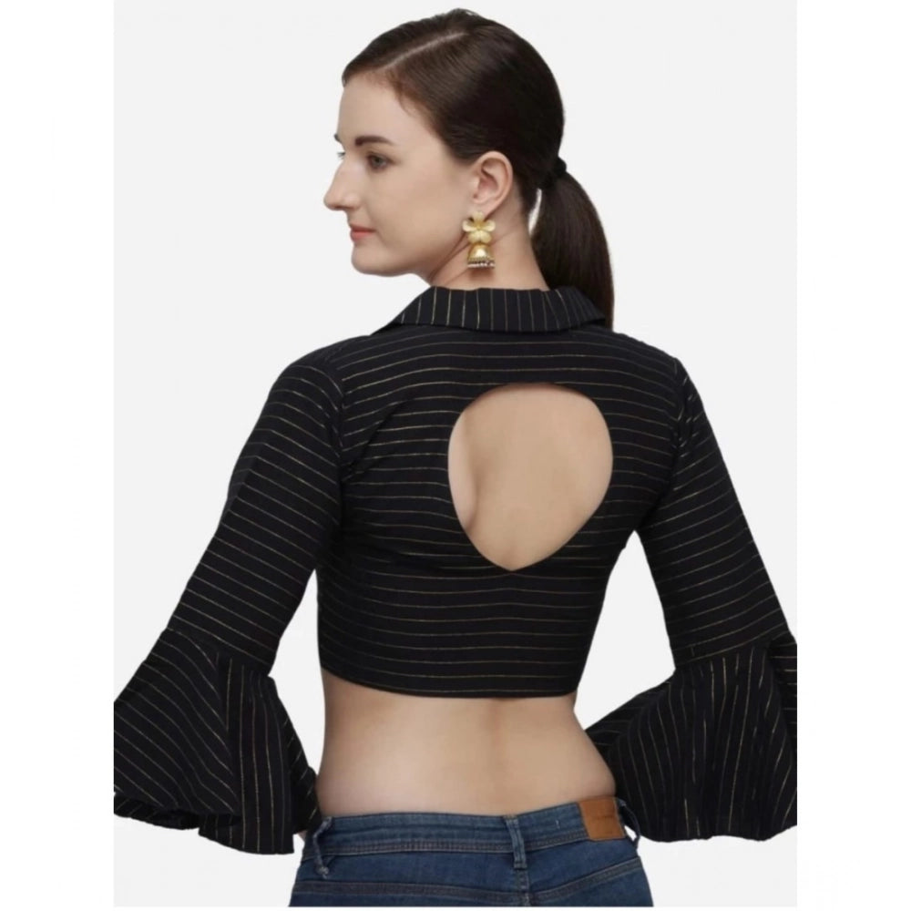 Ranili Women's cotton Striped Readymade Blouse