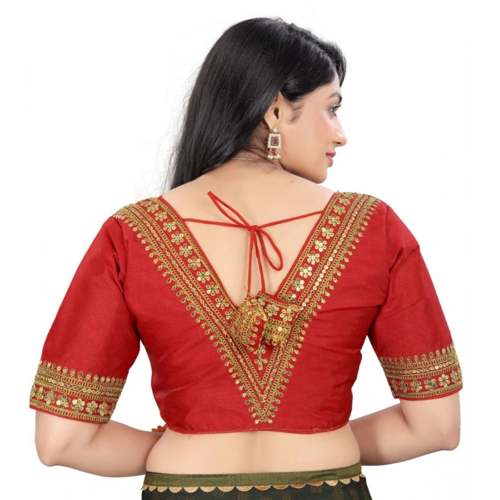 Ranili Women's banglory Embroidery Readymade Blouse