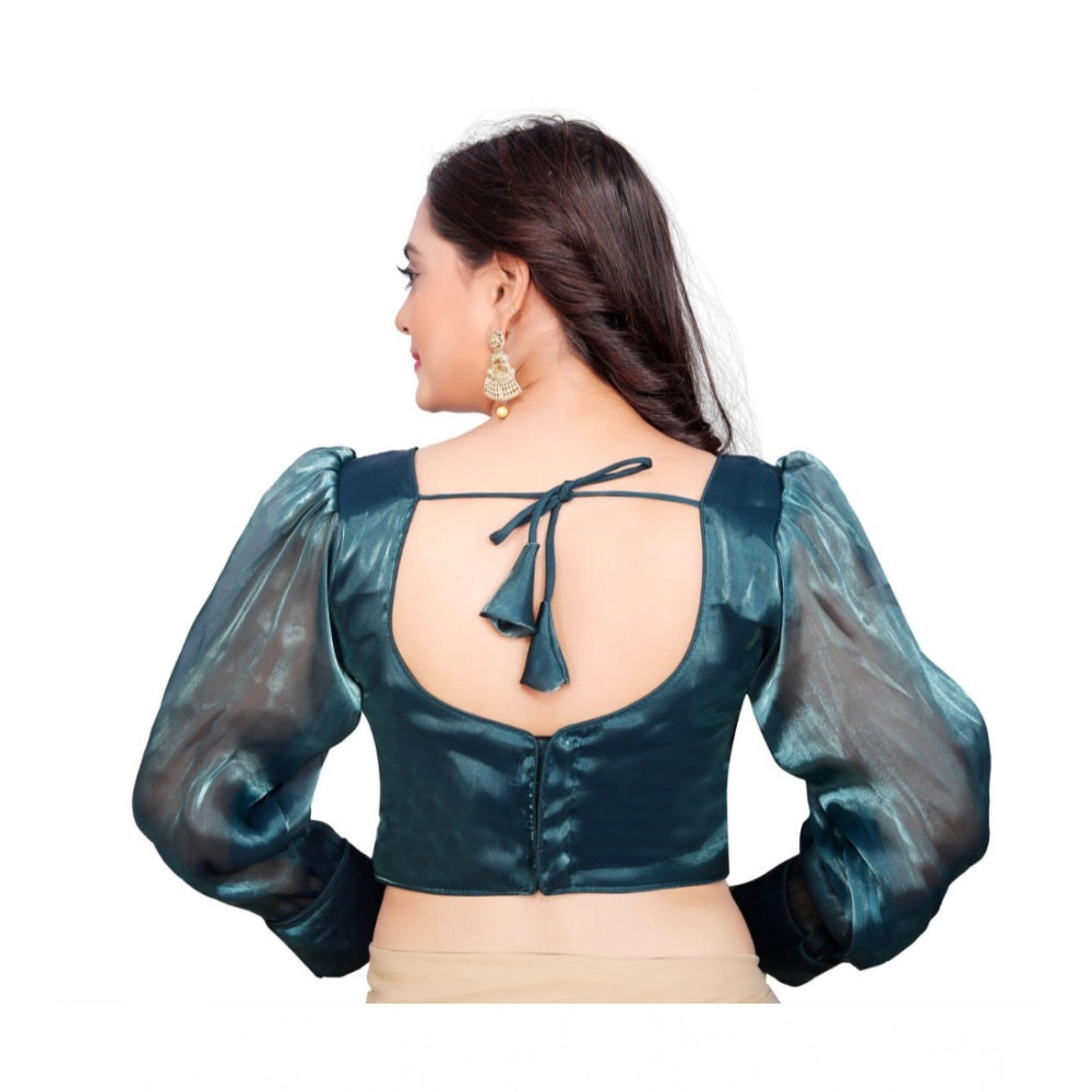 Ranili Women's organza Plain Readymade Blouse