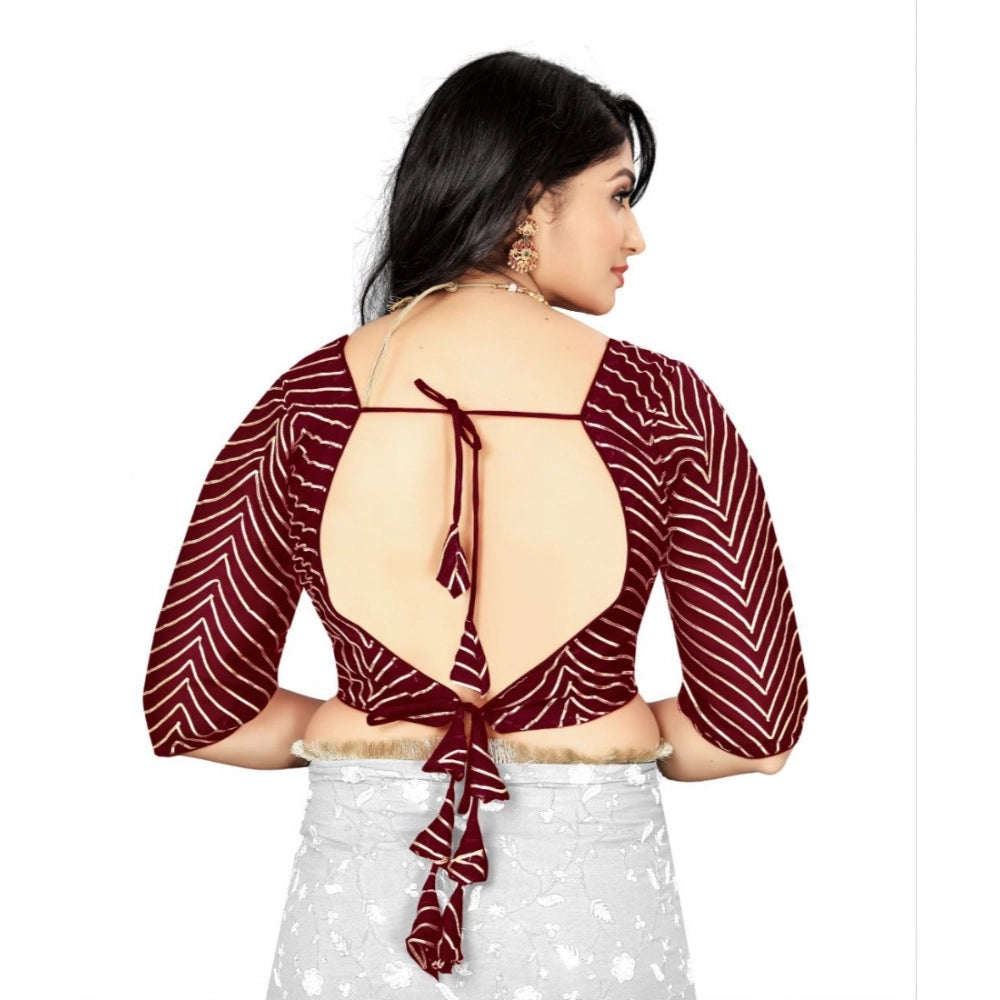 Ranili Women's georgette Embroidery Readymade Blouse