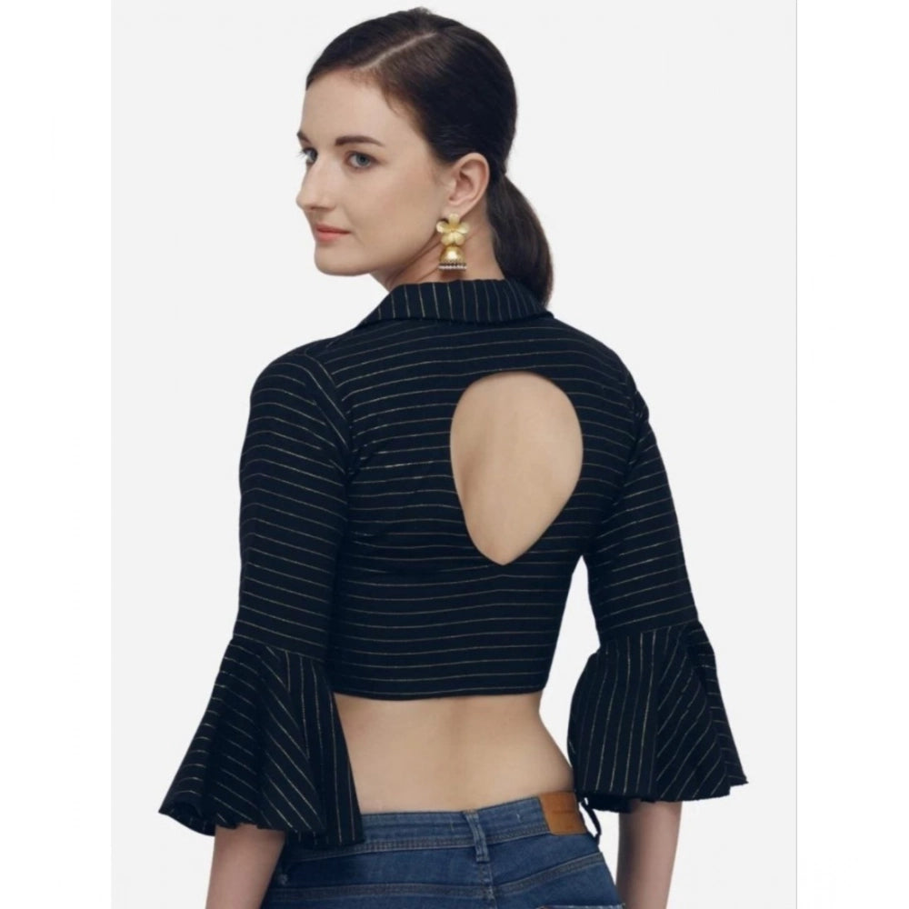 Ranili Women's cotton Striped Readymade Blouse