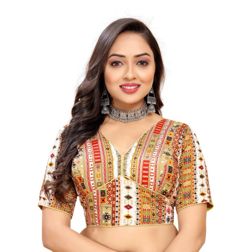 Ranili Women's cotton Blend Plain Readymade Blouse