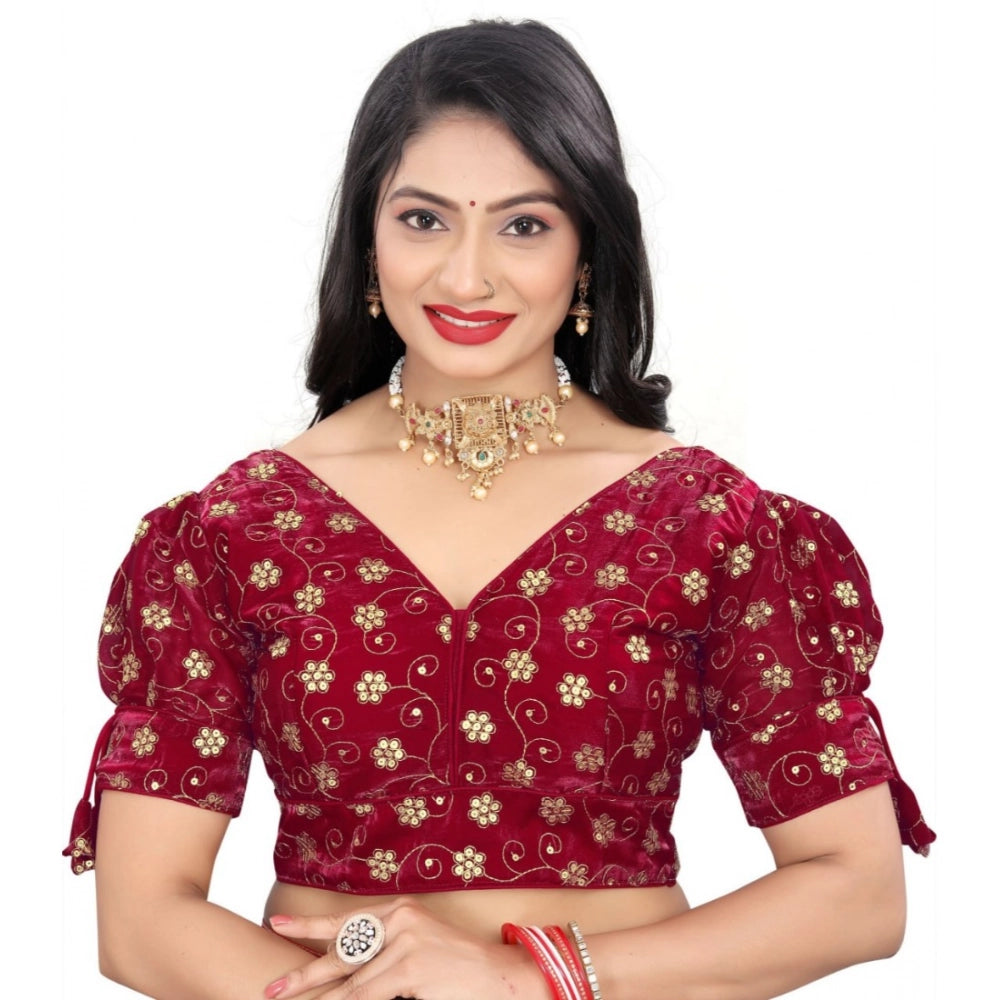 Ranili Women's jimmy Choo Embroidery Readymade Blouse