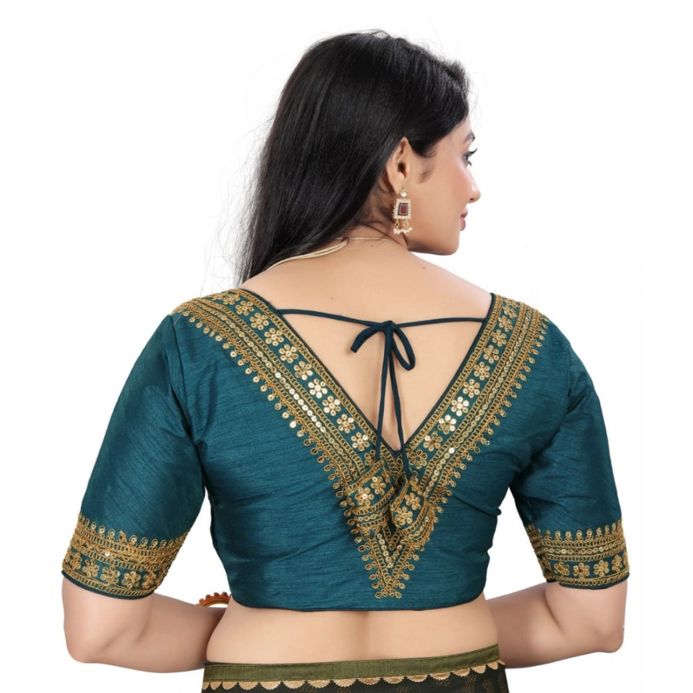 Ranili Women's banglory Embroidery Readymade Blouse