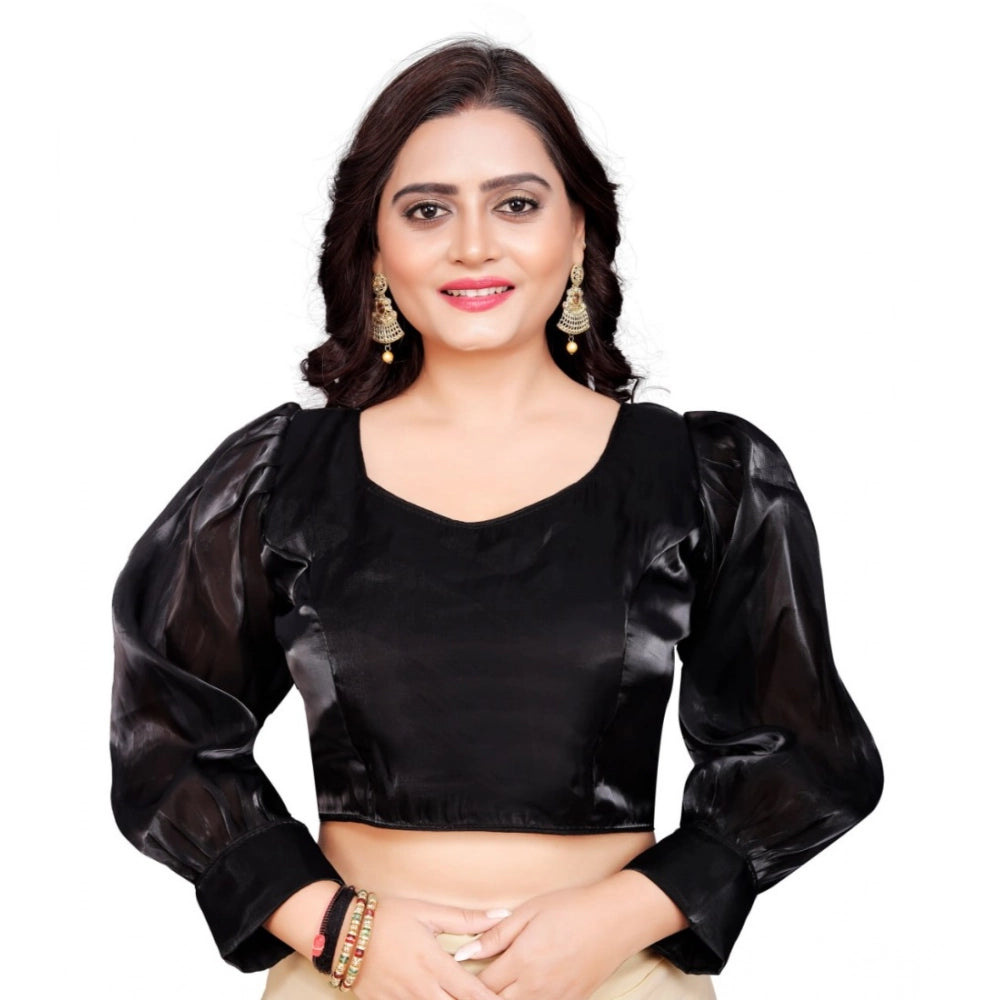 Ranili Women's organza Plain Readymade Blouse