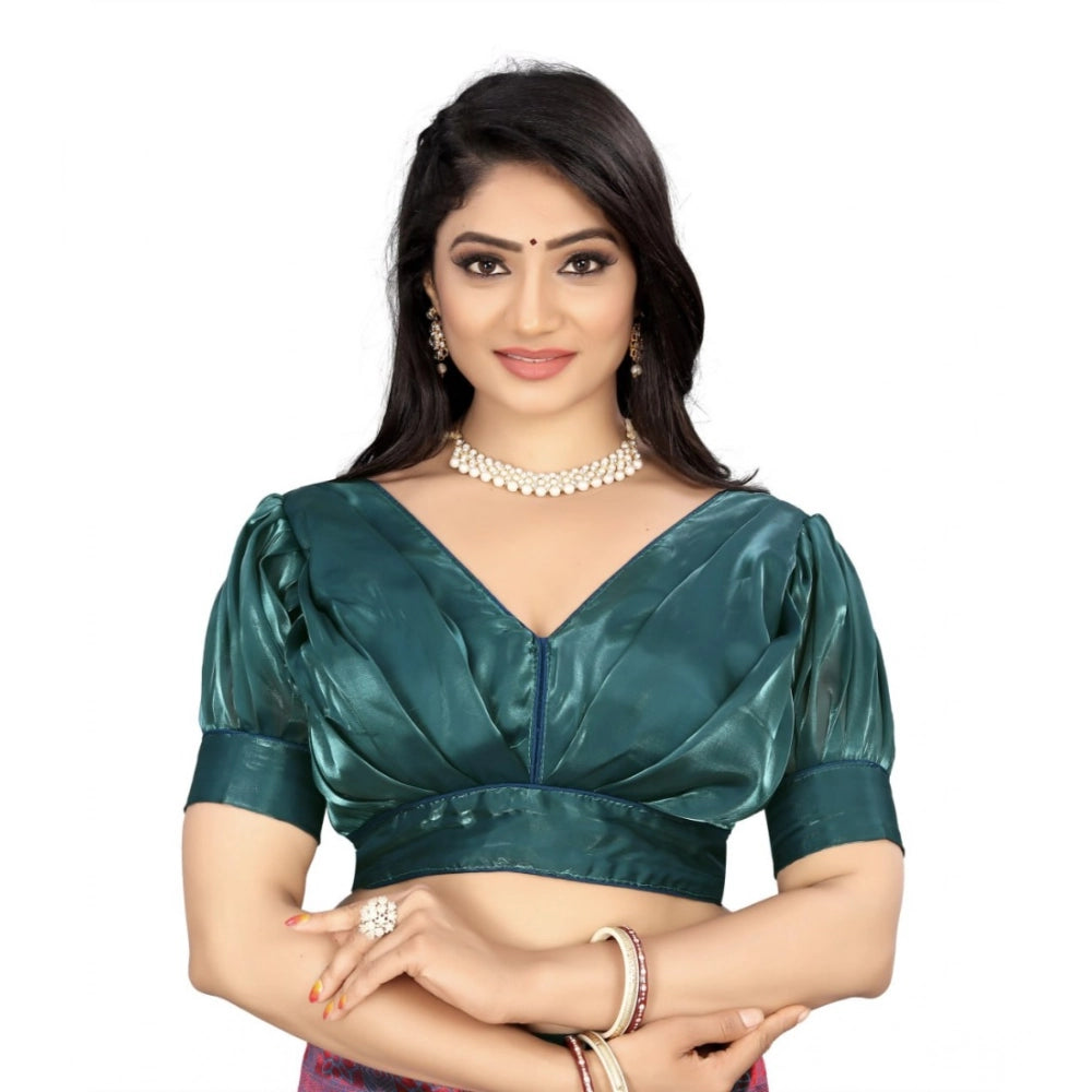 Ranili Women's organza Plain Readymade Blouse