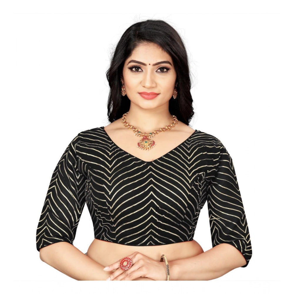 Ranili Women's georgette Embroidery Readymade Blouse