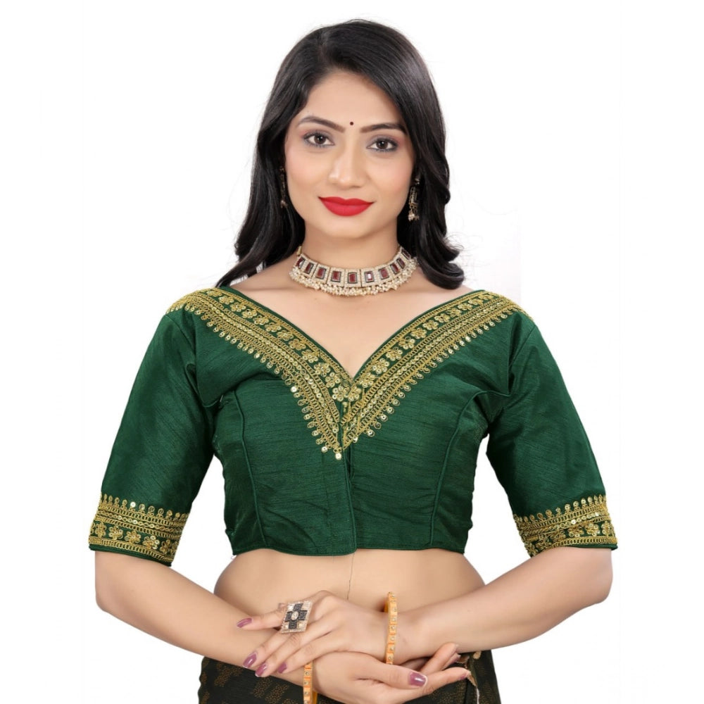 Ranili Women's banglory Embroidery Readymade Blouse