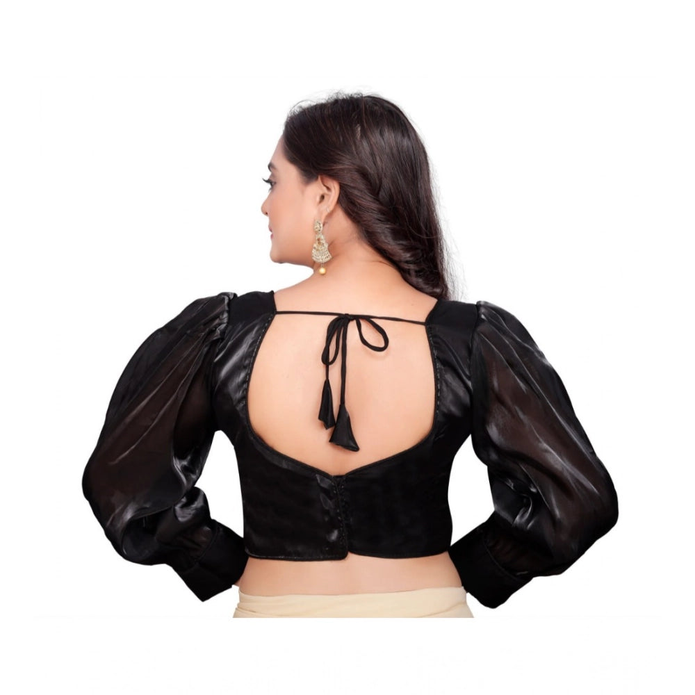 Ranili Women's organza Plain Readymade Blouse