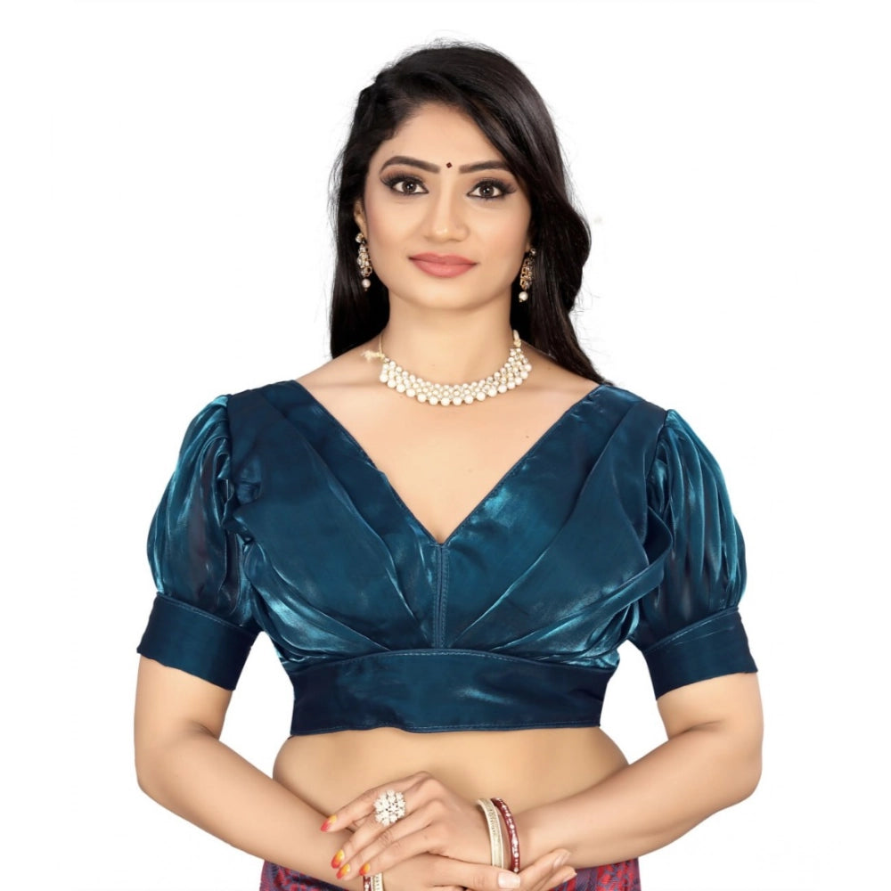 Ranili Women's organza Plain Readymade Blouse