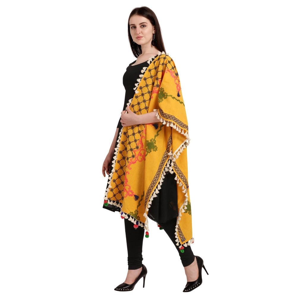 Ranili Cotton Embroidered Dupatta