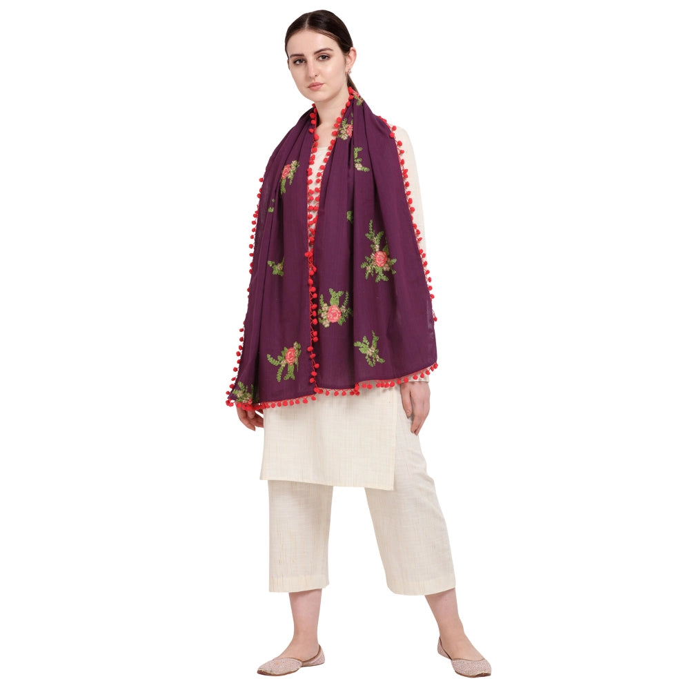 Ranili Cotton Embroidered Dupatta