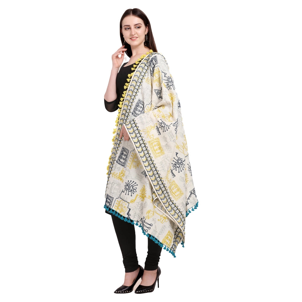 Ranili Cotton Embroidered Dupatta