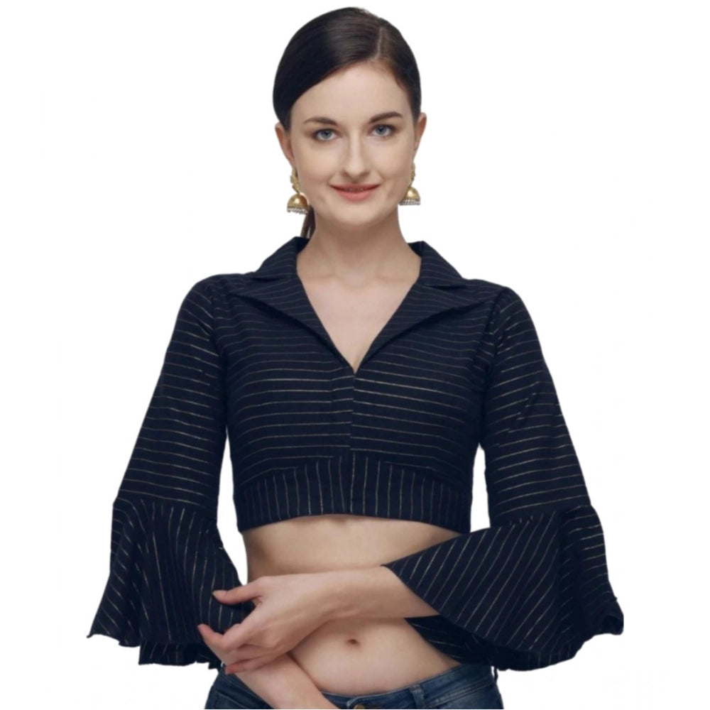 Ranili Women's cotton Striped Readymade Blouse