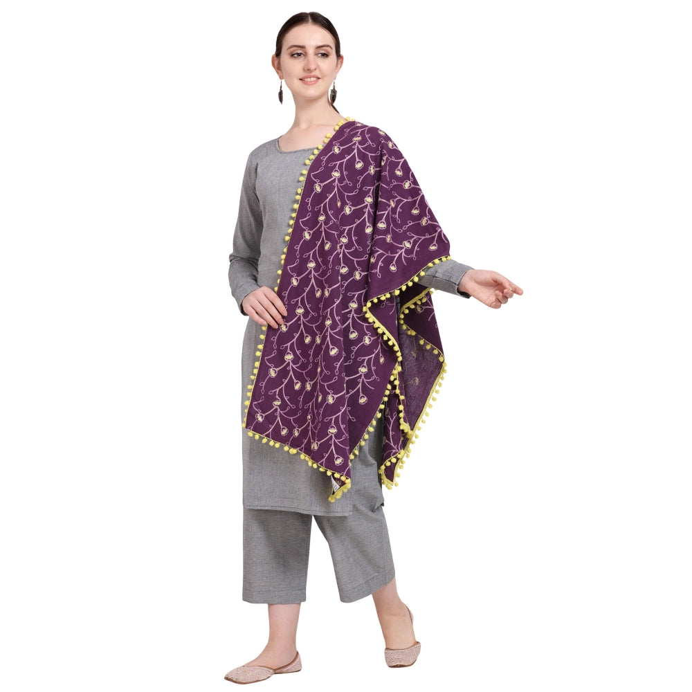Ranili Cotton Embroidered Dupatta
