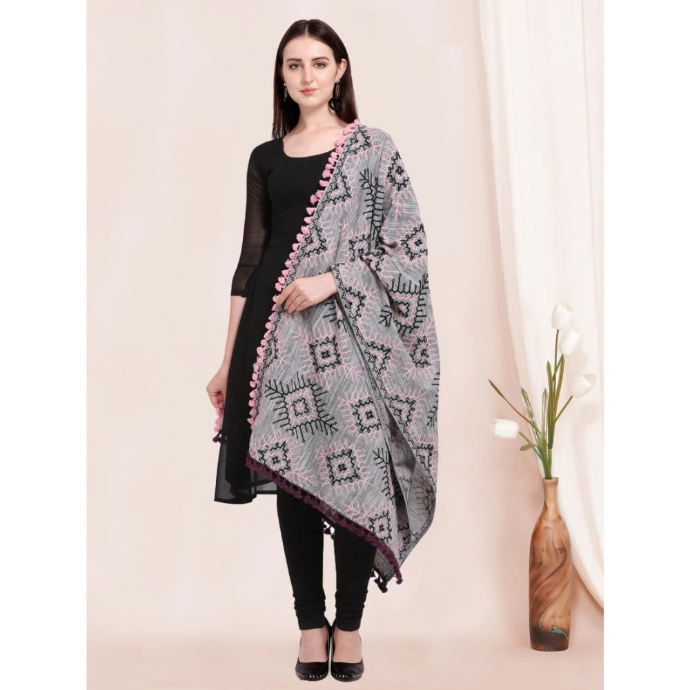 Ranili Cotton Embroidered Dupatta