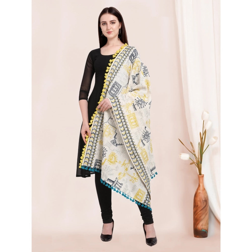 Ranili Cotton Embroidered Dupatta