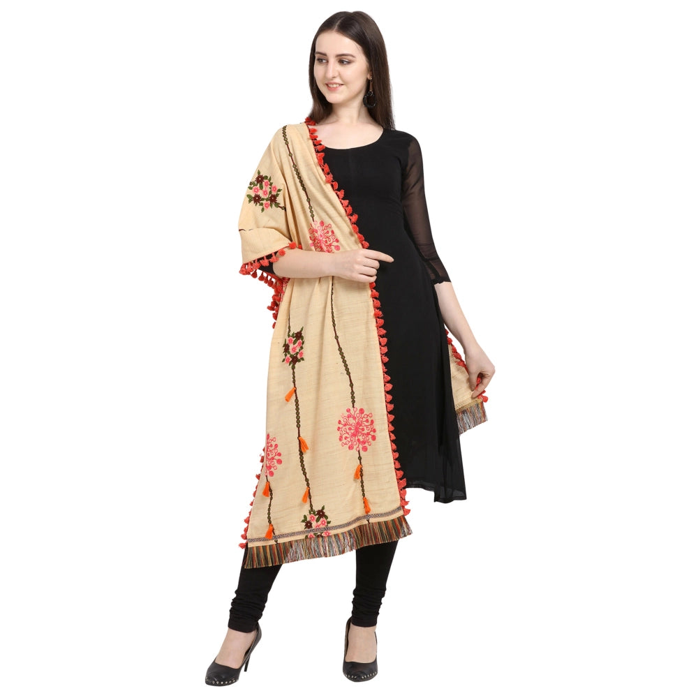 Ranili Cotton Embroidered Dupatta