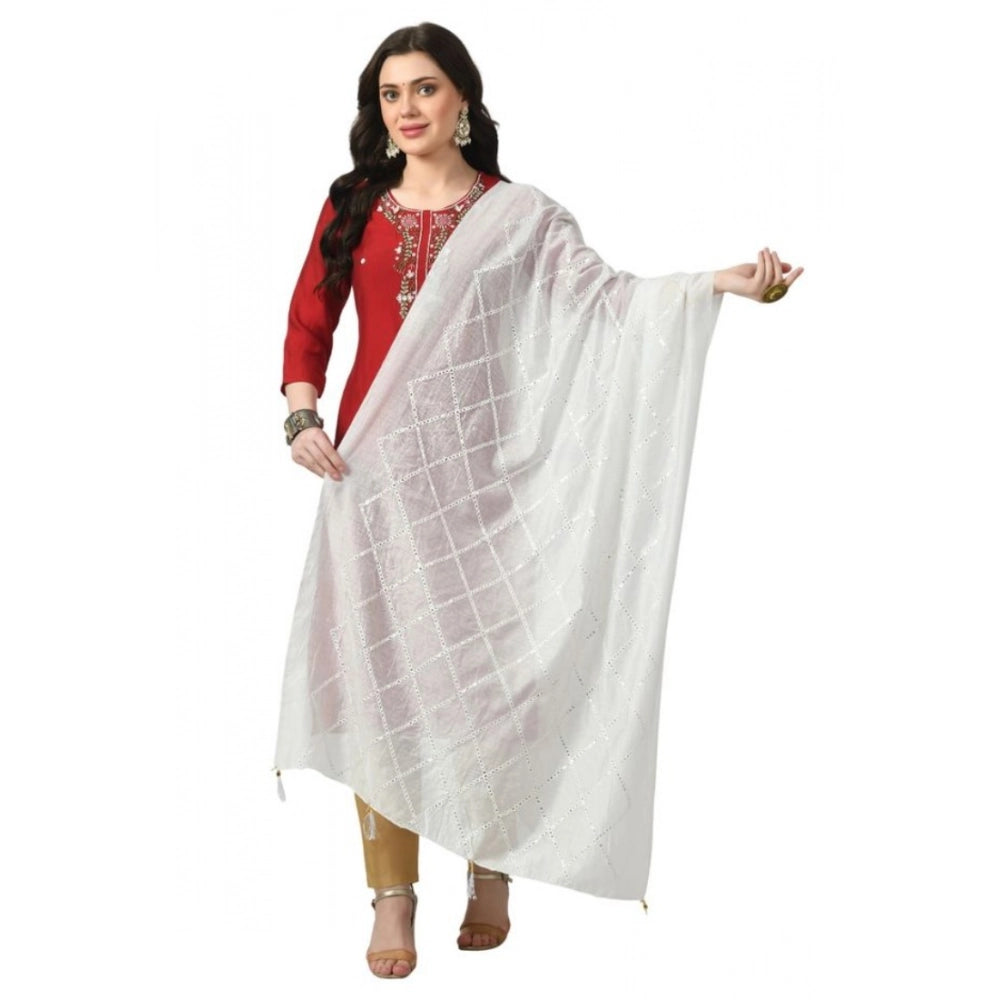 Ranili Chanderi Self Design Dupatta