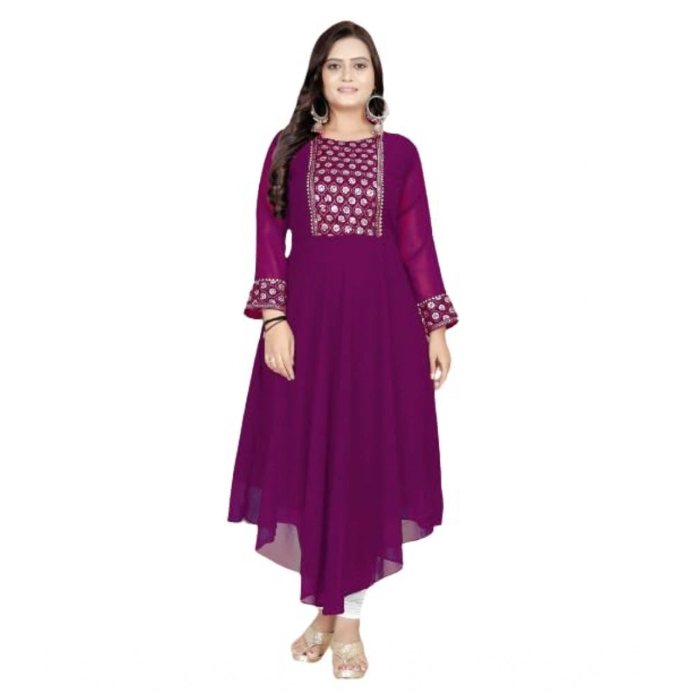 Ranili Georgette Embroidered Kurti