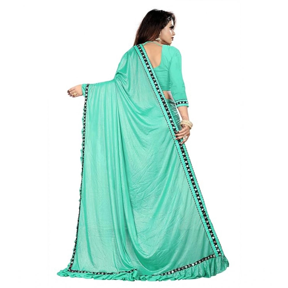 Ranili Malai Lining Solid Saree With Unstitched Blouse