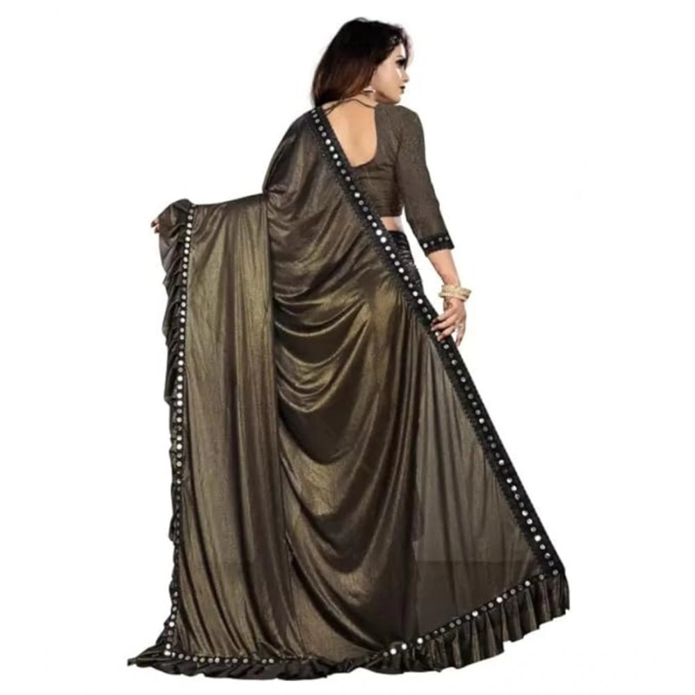 Ranili Malai Lining Solid Saree With Unstitched Blouse