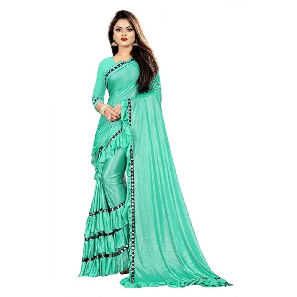 Ranili Malai Lining Solid Saree With Unstitched Blouse