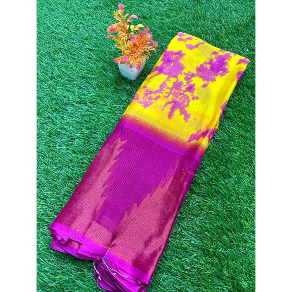 Ranili Chiffon Printed Saree With Unstitched Blouse