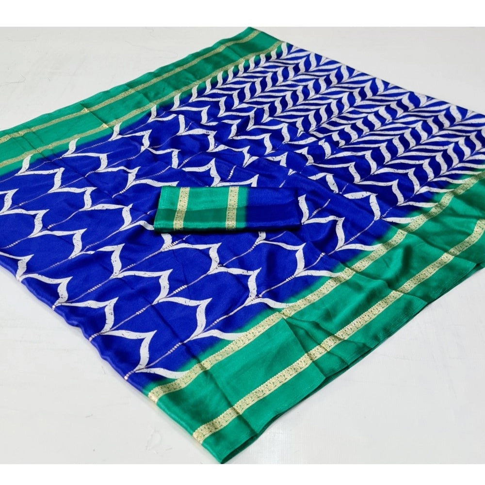 Ranili Cotton Printed Saree With Unstitched Blouse