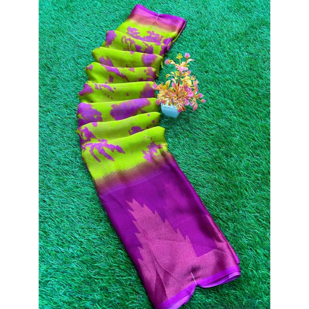 Ranili Chiffon Printed Saree With Unstitched Blouse