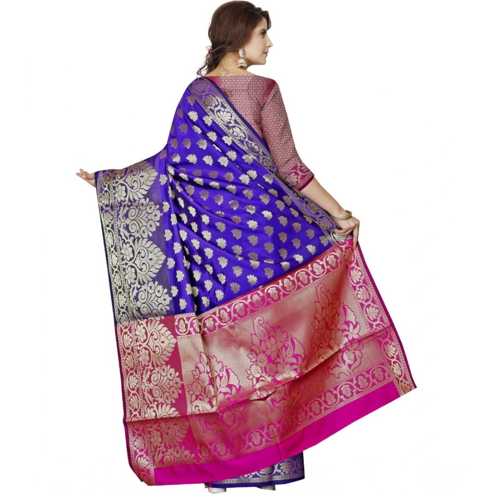 Ranili Jacquard Woven Saree With Unstitched Blouse 5.5mtr