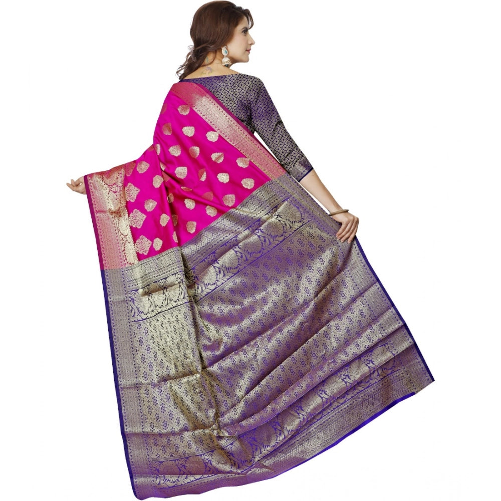 Ranili Jacquard Woven Saree With Unstitched Blouse 5.5mtr