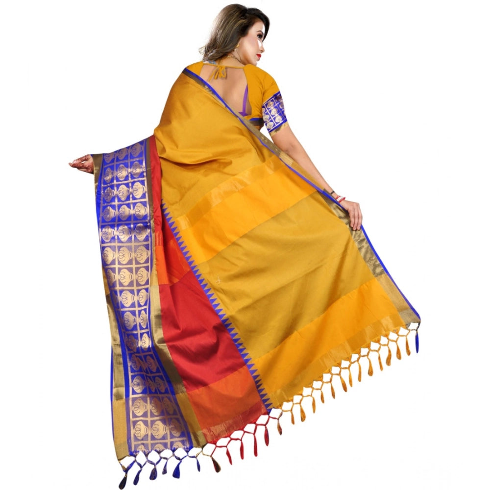 Ranili Jacquard Woven Saree With Unstitched Blouse 5.5mtr
