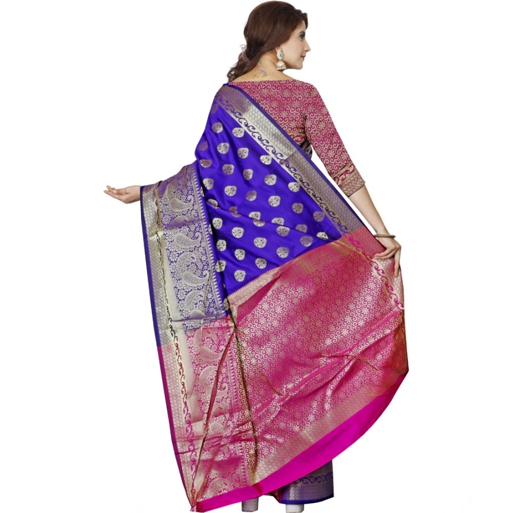 Ranili Jacquard Woven Saree With Unstitched Blouse 5.5mtr