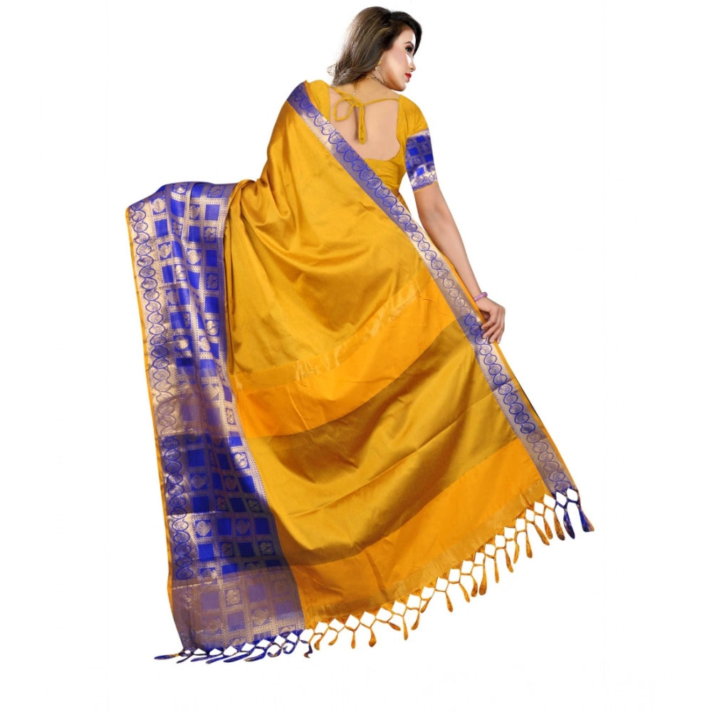 Ranili Jacquard Woven Saree With Unstitched Blouse 5.5mtr