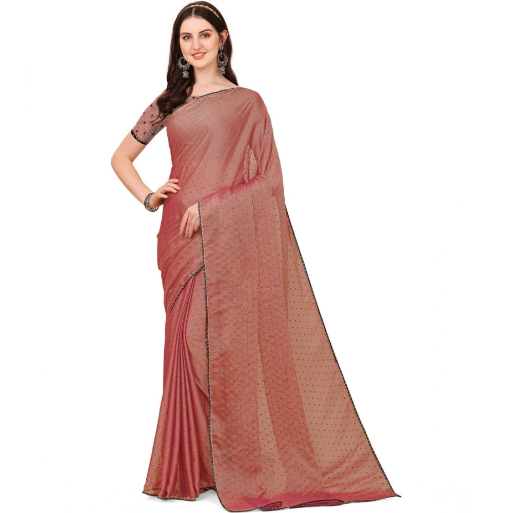 Ranili Silk Blend Embellished Saree With Unstitched Blouse 5.5mtr