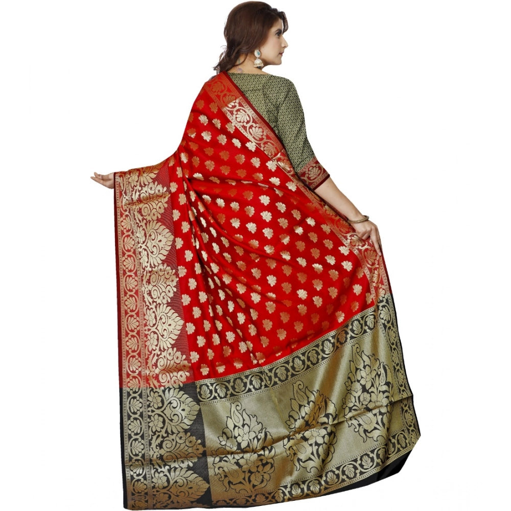Ranili Jacquard Woven Saree With Unstitched Blouse 5.5mtr