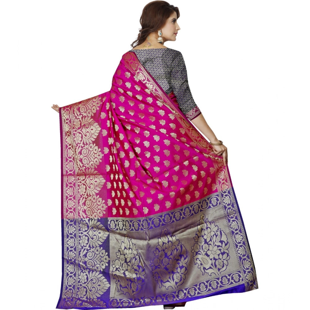 Ranili Jacquard Woven Saree With Unstitched Blouse 5.5mtr