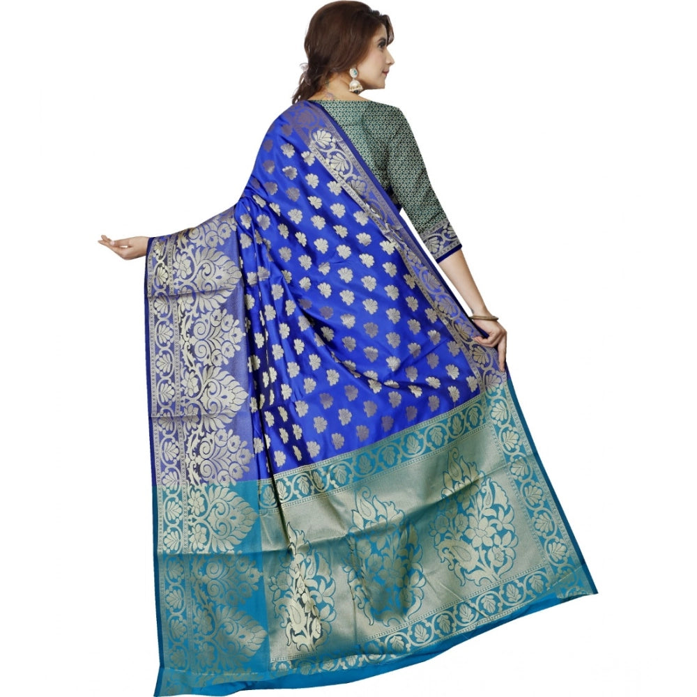 Ranili Jacquard Woven Saree With Unstitched Blouse 5.5mtr