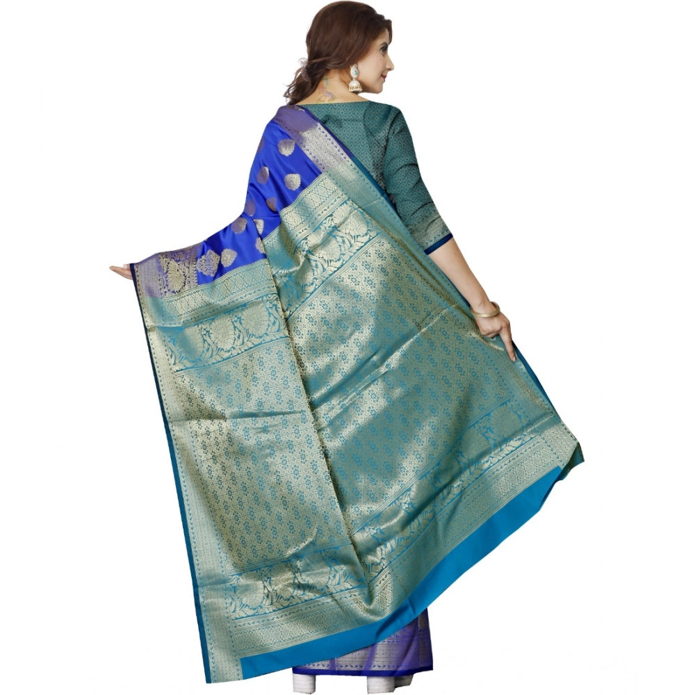 Ranili Jacquard Woven Saree With Unstitched Blouse 5.5mtr