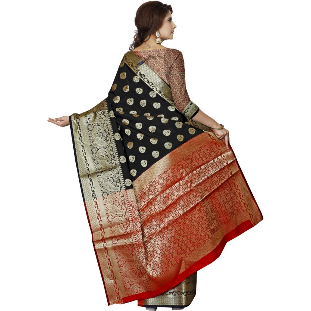 Ranili Jacquard Woven Saree With Unstitched Blouse 5.5mtr