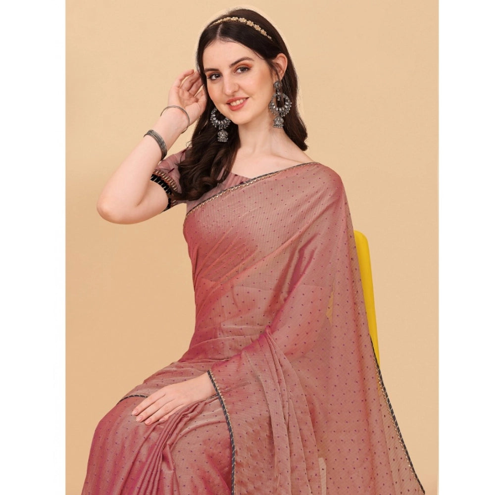 Ranili Silk Blend Embellished Saree With Unstitched Blouse 5.5mtr