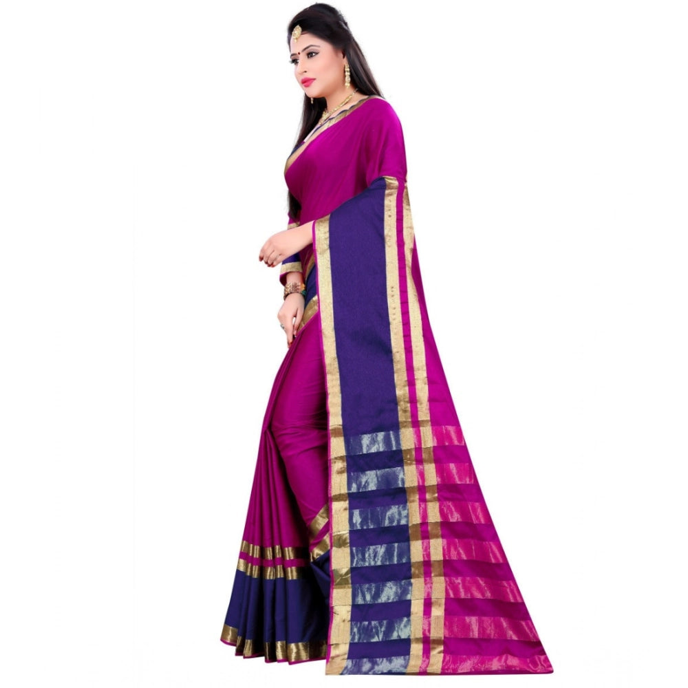 Ranili Jacquard Woven Saree With Unstitched Blouse 5.5mtr