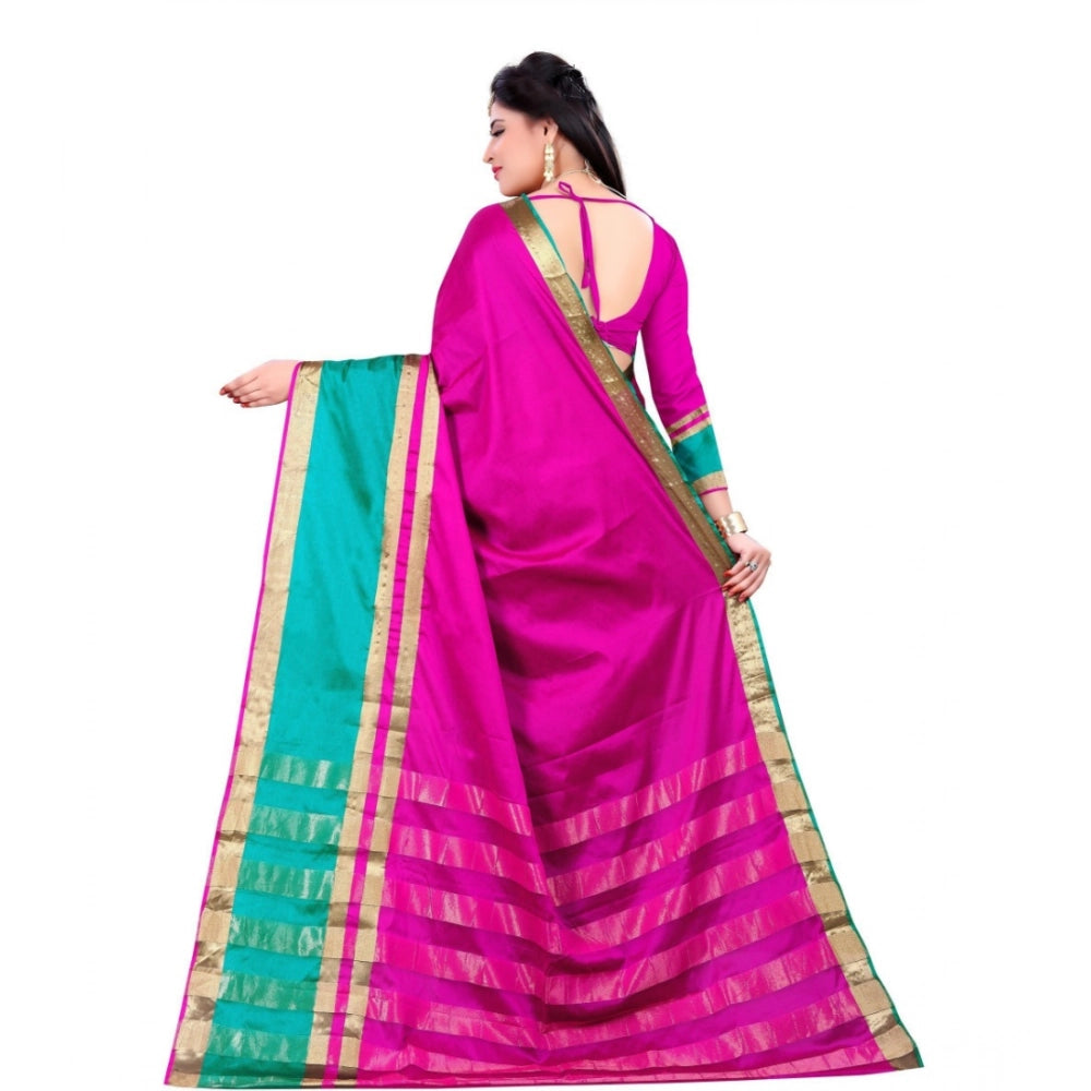 Ranili Jacquard Woven Saree With Unstitched Blouse 5.5mtr