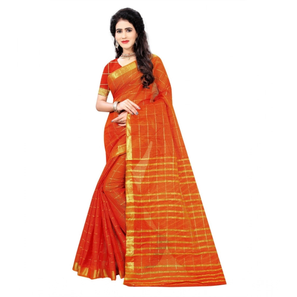 Ranili Jacquard Woven Saree With Unstitched Blouse 5.5mtr