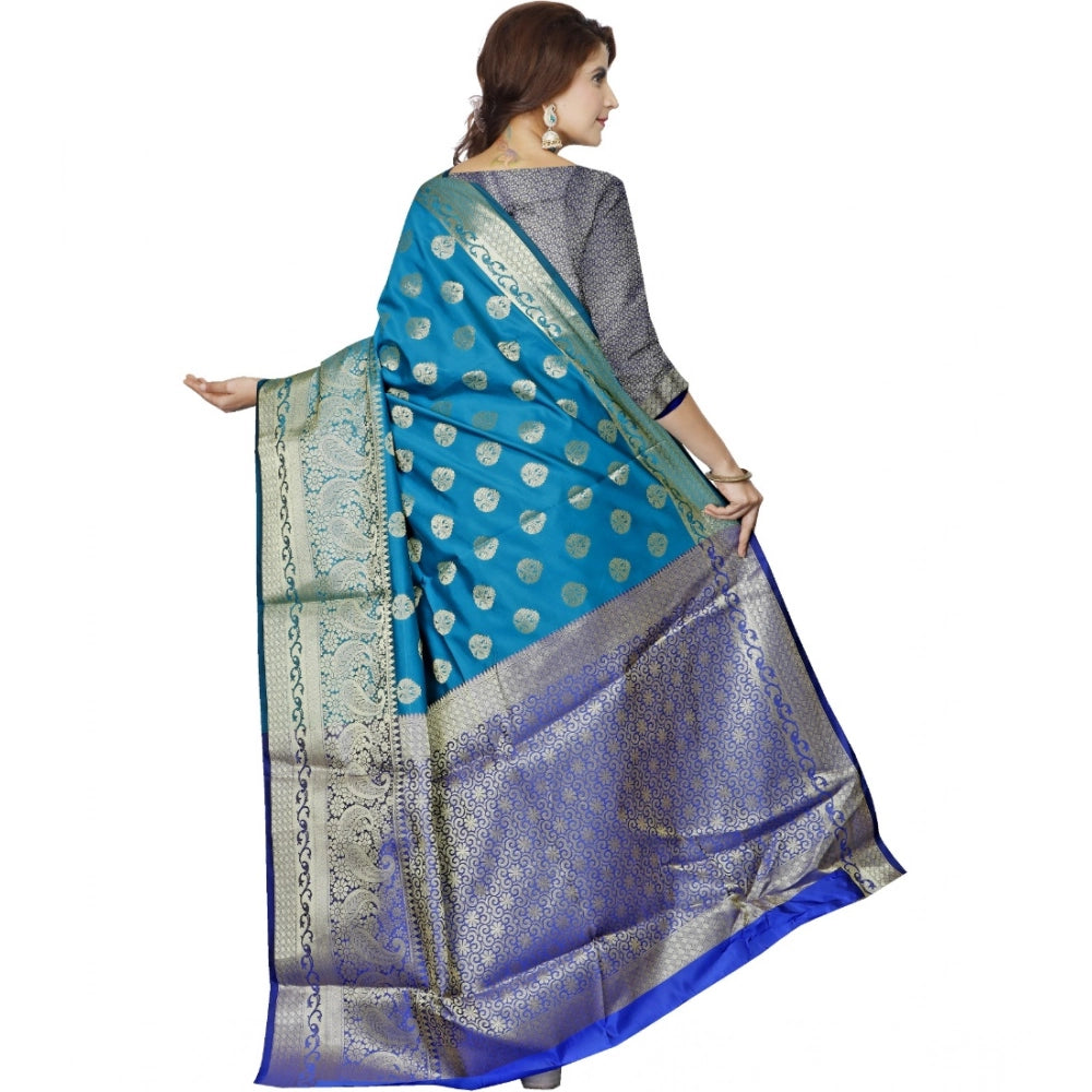 Ranili Jacquard Woven Saree With Unstitched Blouse 5.5mtr