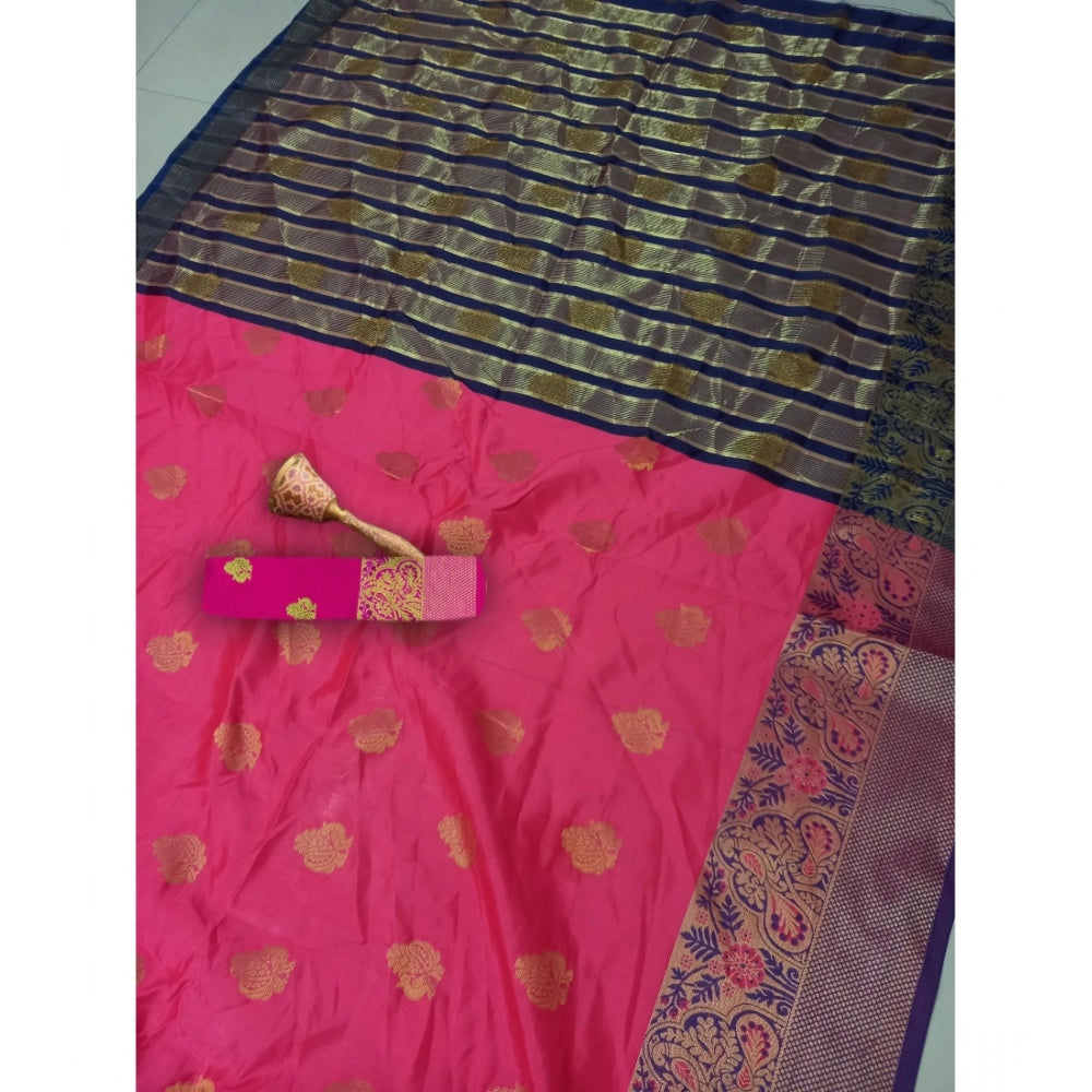 Ranili Silk Blend Woven Saree With Unstitched Blouse 5.5mtr