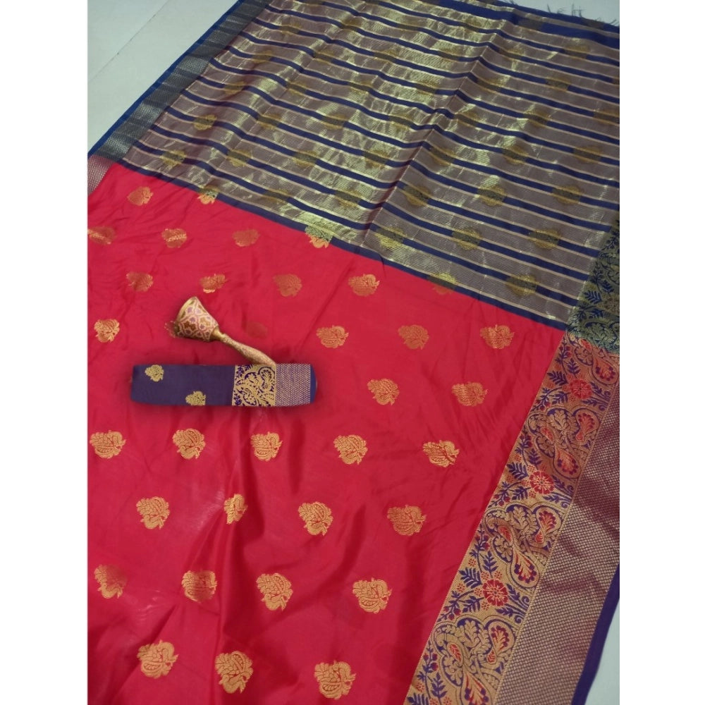 Ranili Silk Blend Woven Saree With Unstitched Blouse 5.5mtr