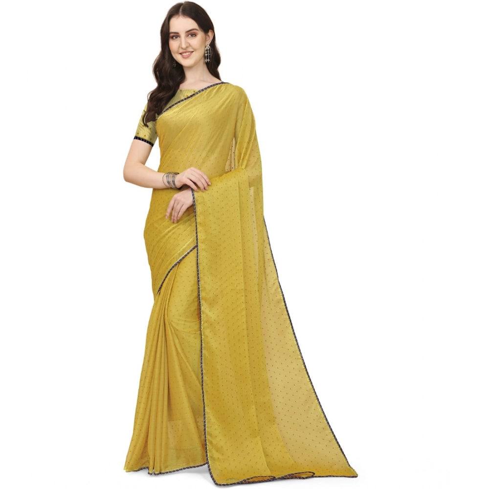 Ranili Silk Blend Embellished Saree With Unstitched Blouse 5.5mtr