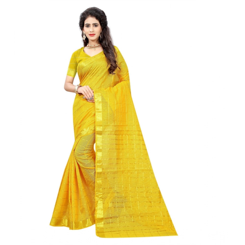 Ranili Jacquard Woven Saree With Unstitched Blouse 5.5mtr